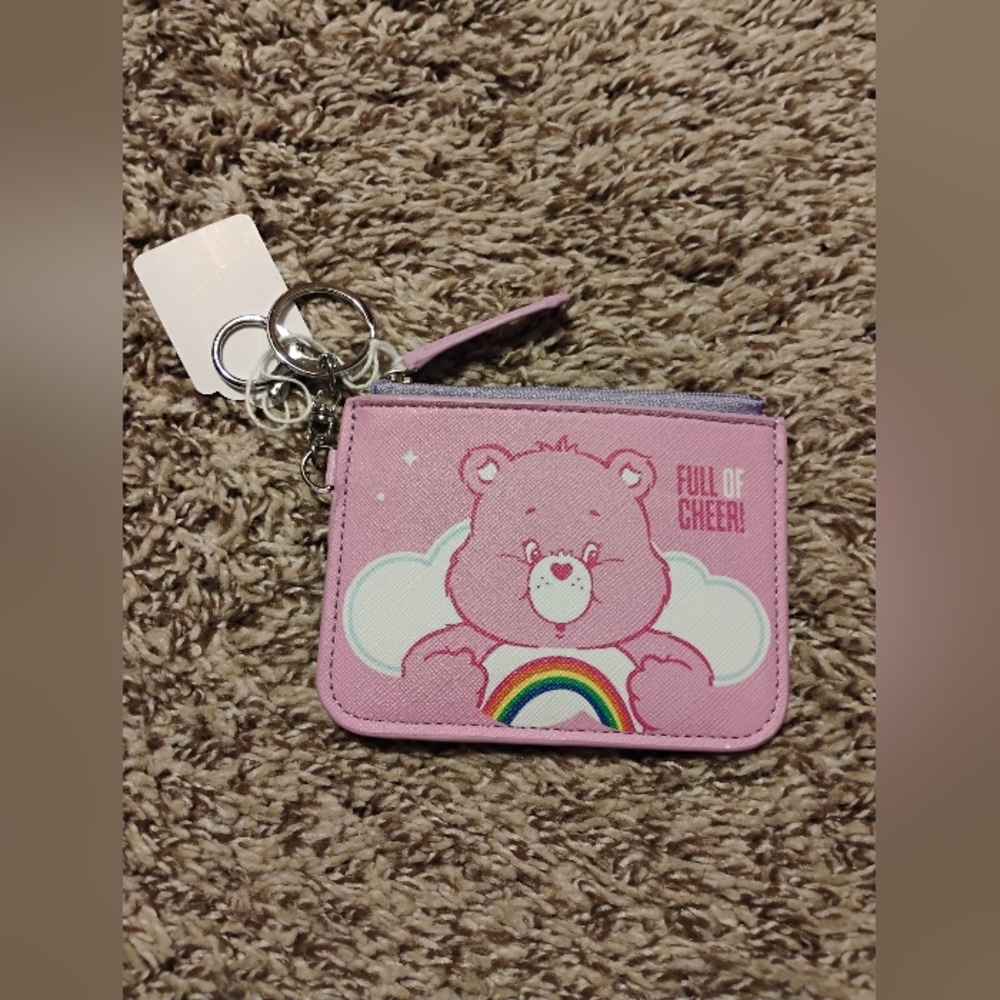 Pink Care Bears I.D. Card Holder Wallet
